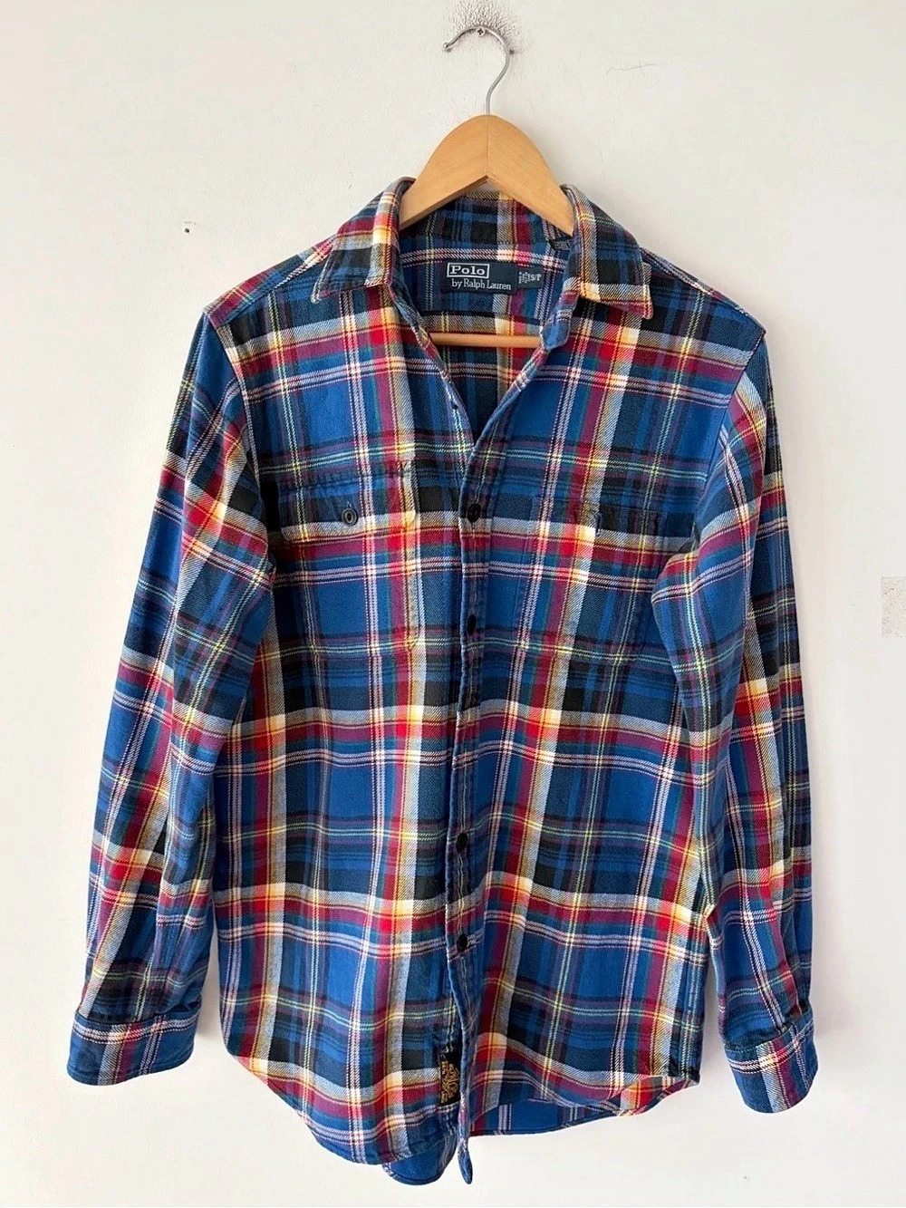Vintage Polo Ralph Lauren Flannel Plaid Shirt Size S